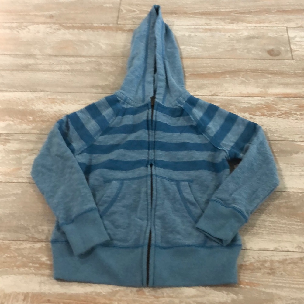Blue striped hoodie size xs